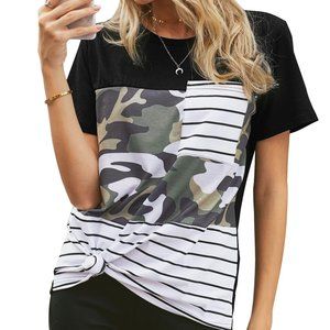 Camouflage Striped camo T-shirt